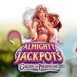 Almighty Jackpots: Garden of Persephone slot logo by Novomatic at Diva Spin Casino