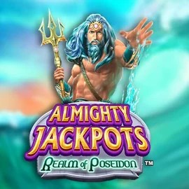 Almighty Jackpots – Realm of Poseidon game by Novomatic – logo hosted on Diva Spin Casino