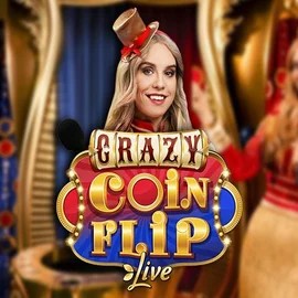 Crazy Coin Flip logo by Evolution at Diva Spin CasinoCrazy Coin Flip