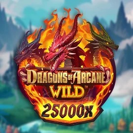Dragons of Arcane Wild logo by Foxium at Diva Spin Casino