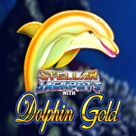 Official Jackpots logo: Dolphin Gold with Stellar Jackpots by Lightning Box Game at Diva Spin Casino