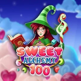 Sweet Alchemy 100 slot visual from Play'n GO available on diva-spins.gr